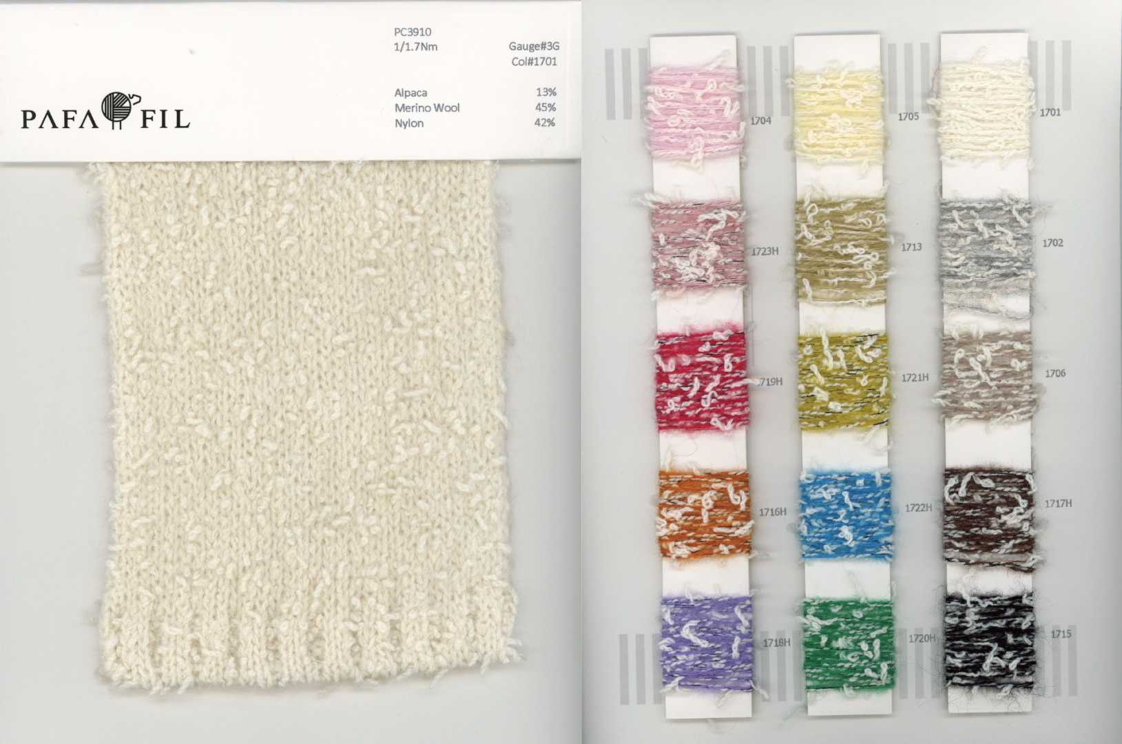 PC3910 Color card