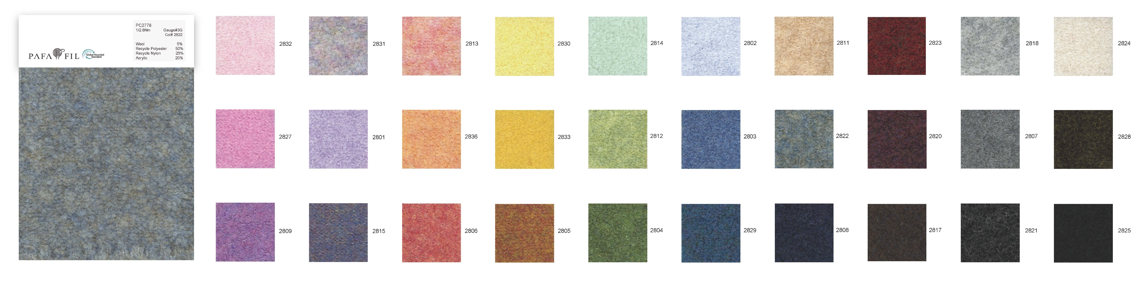 PC2778 Color card