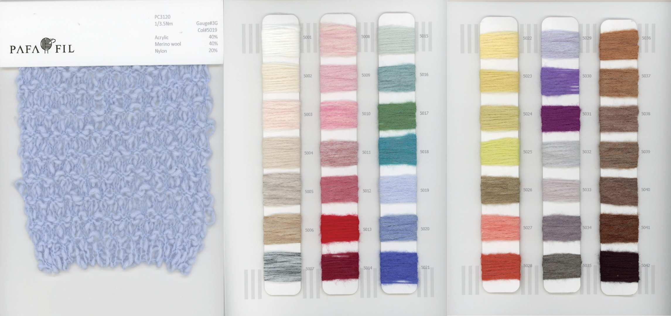 PC3120 Color card