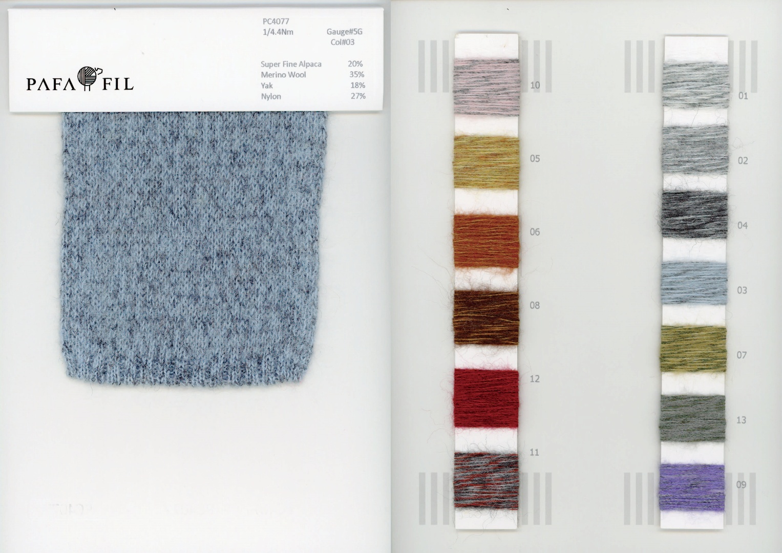 PC4077 Color card