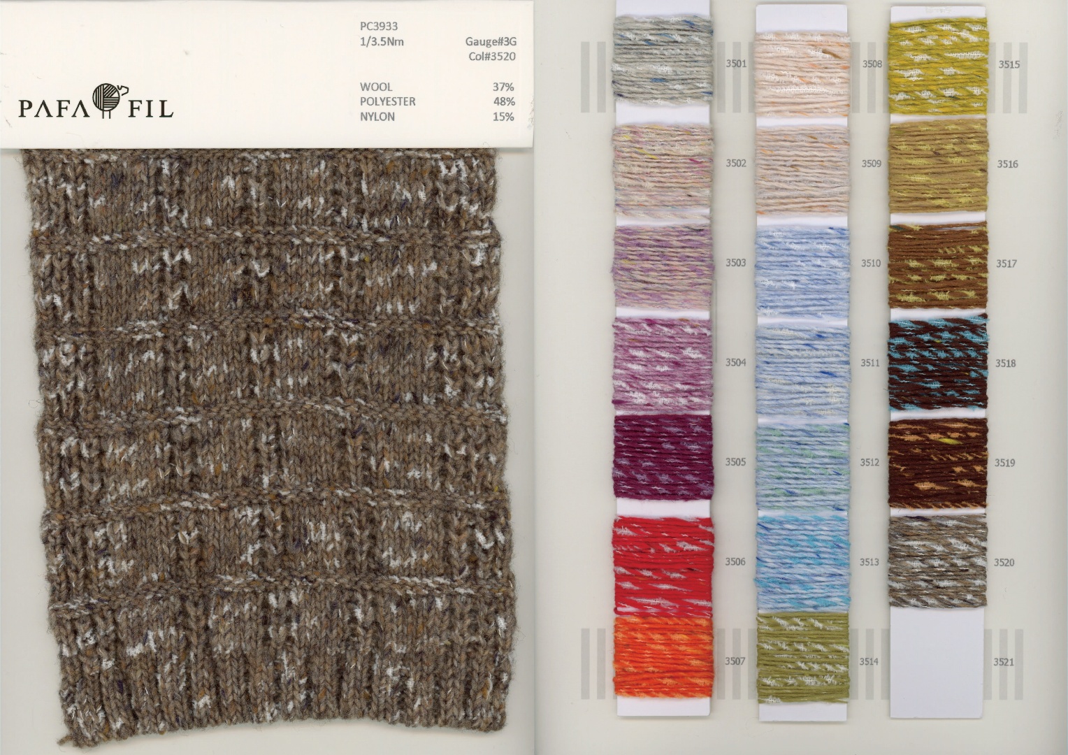 PC3933 Color card