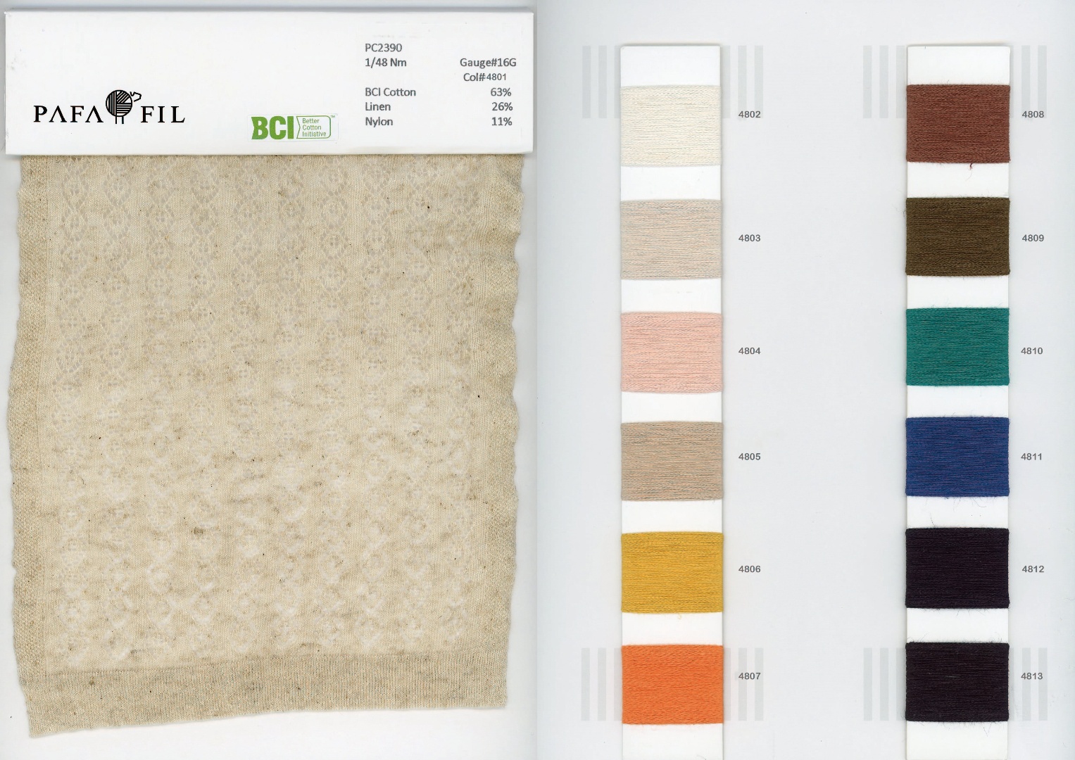 PC2390 Color card