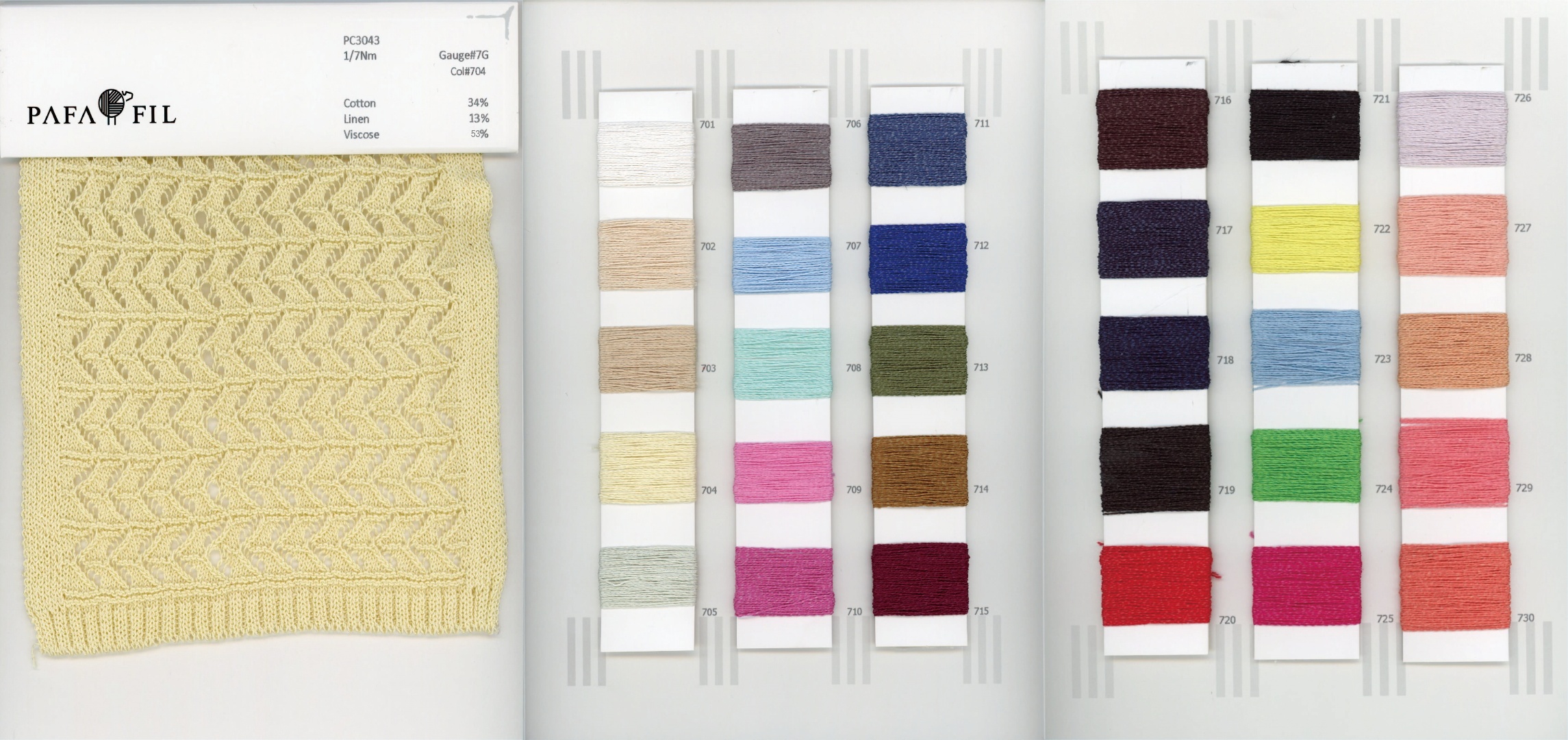 PC3043 Color card