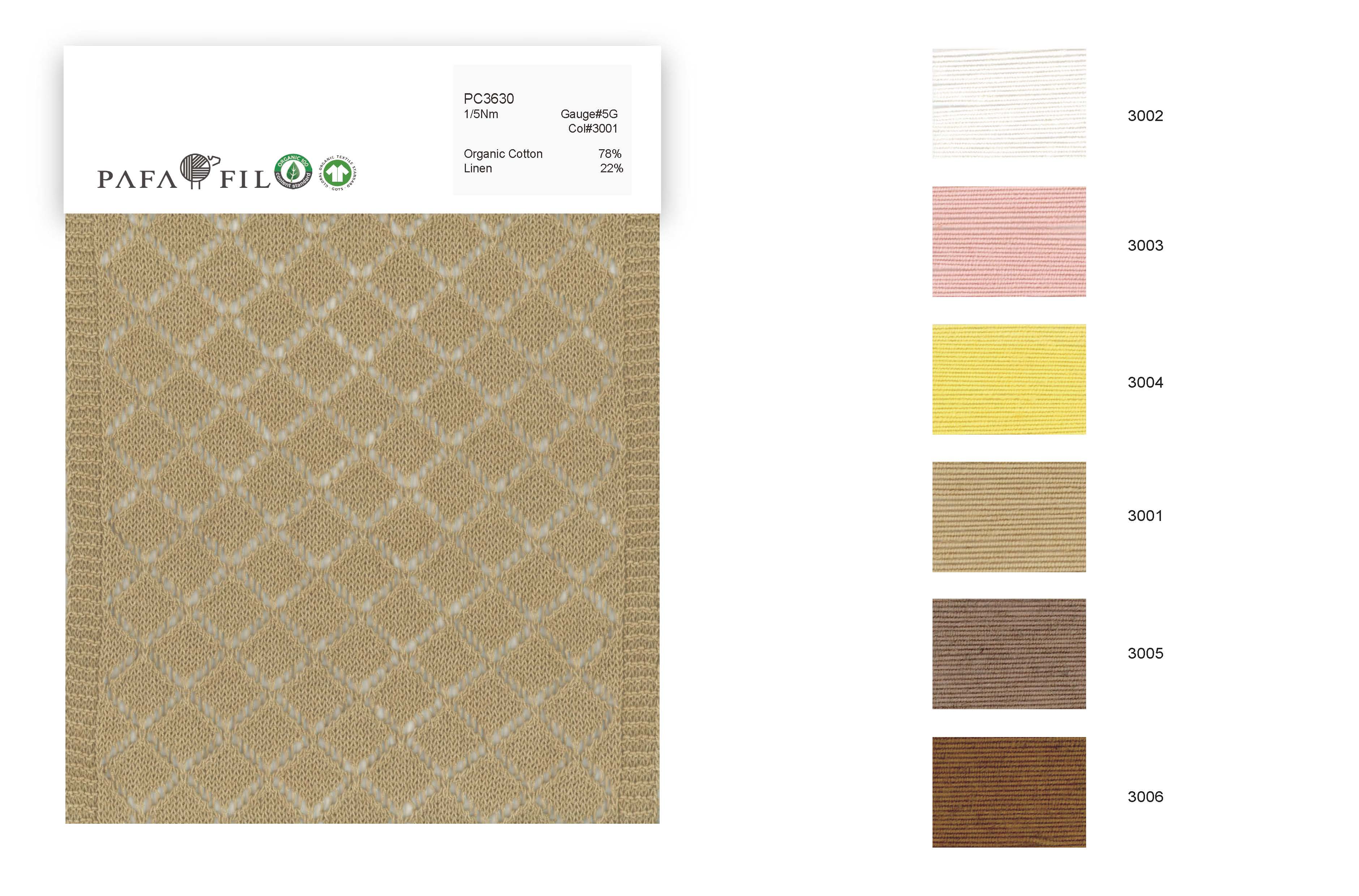 PC3630 Color card
