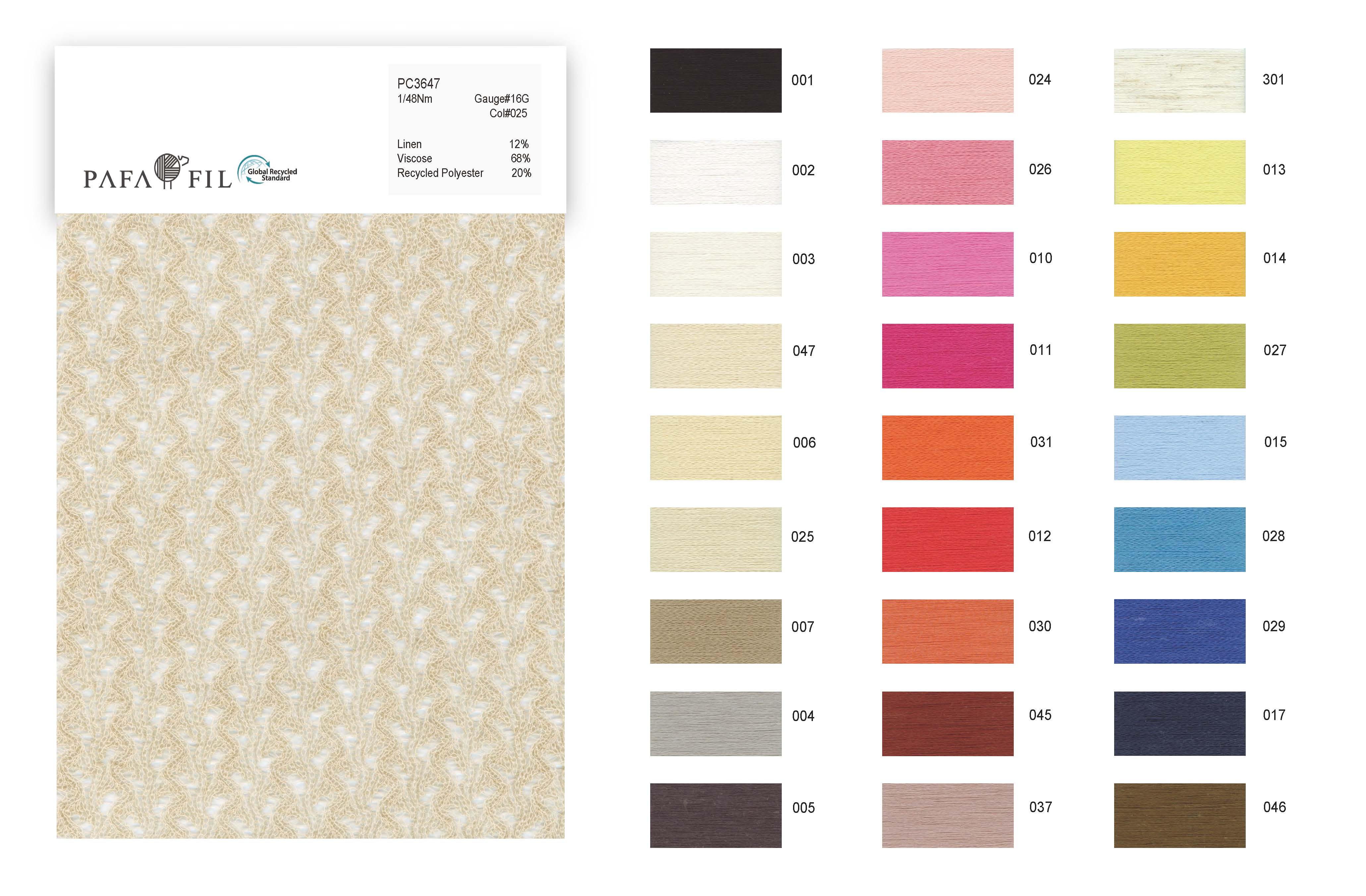 PC3647 Color card