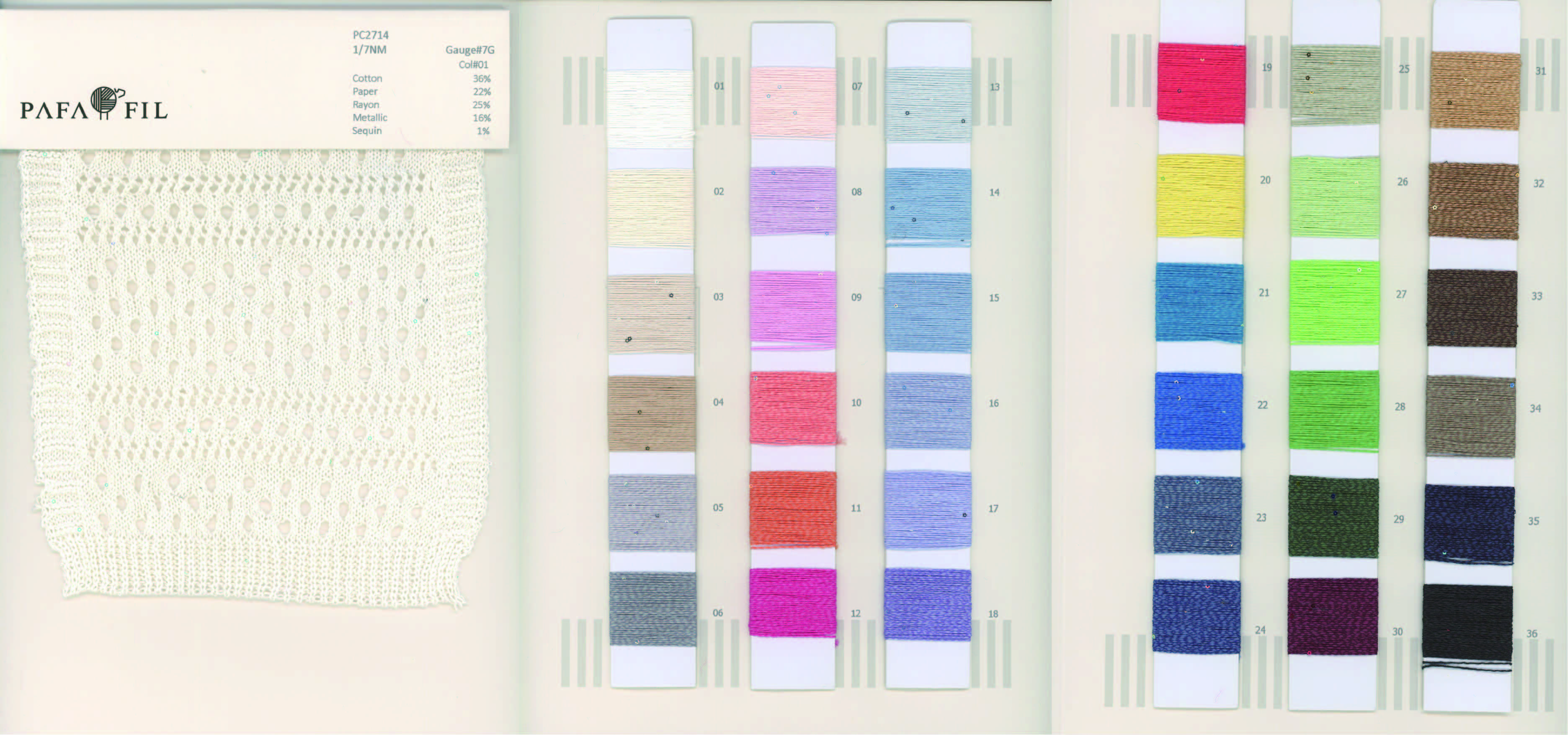 PC2714 Color card