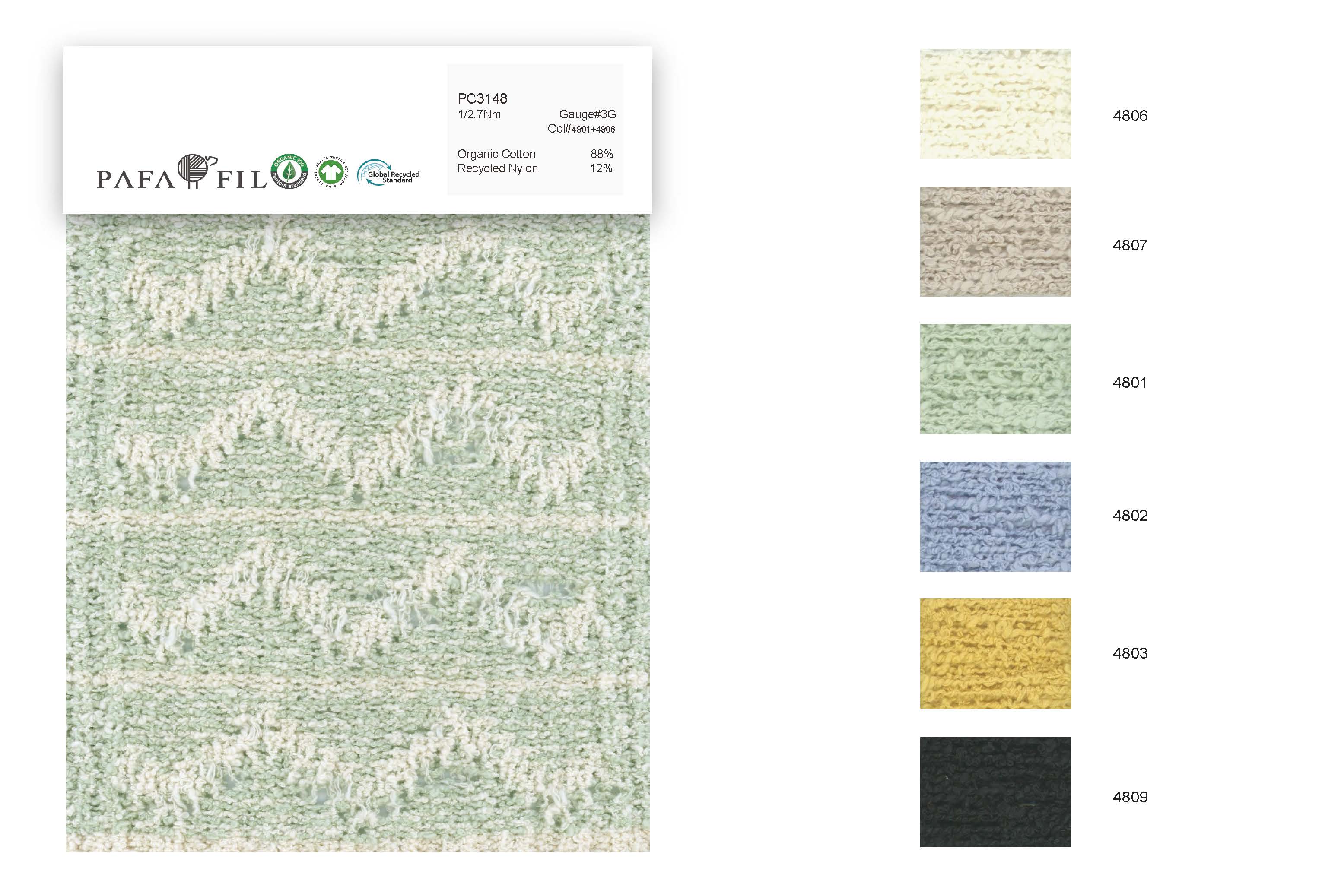 PC3148 Color card
