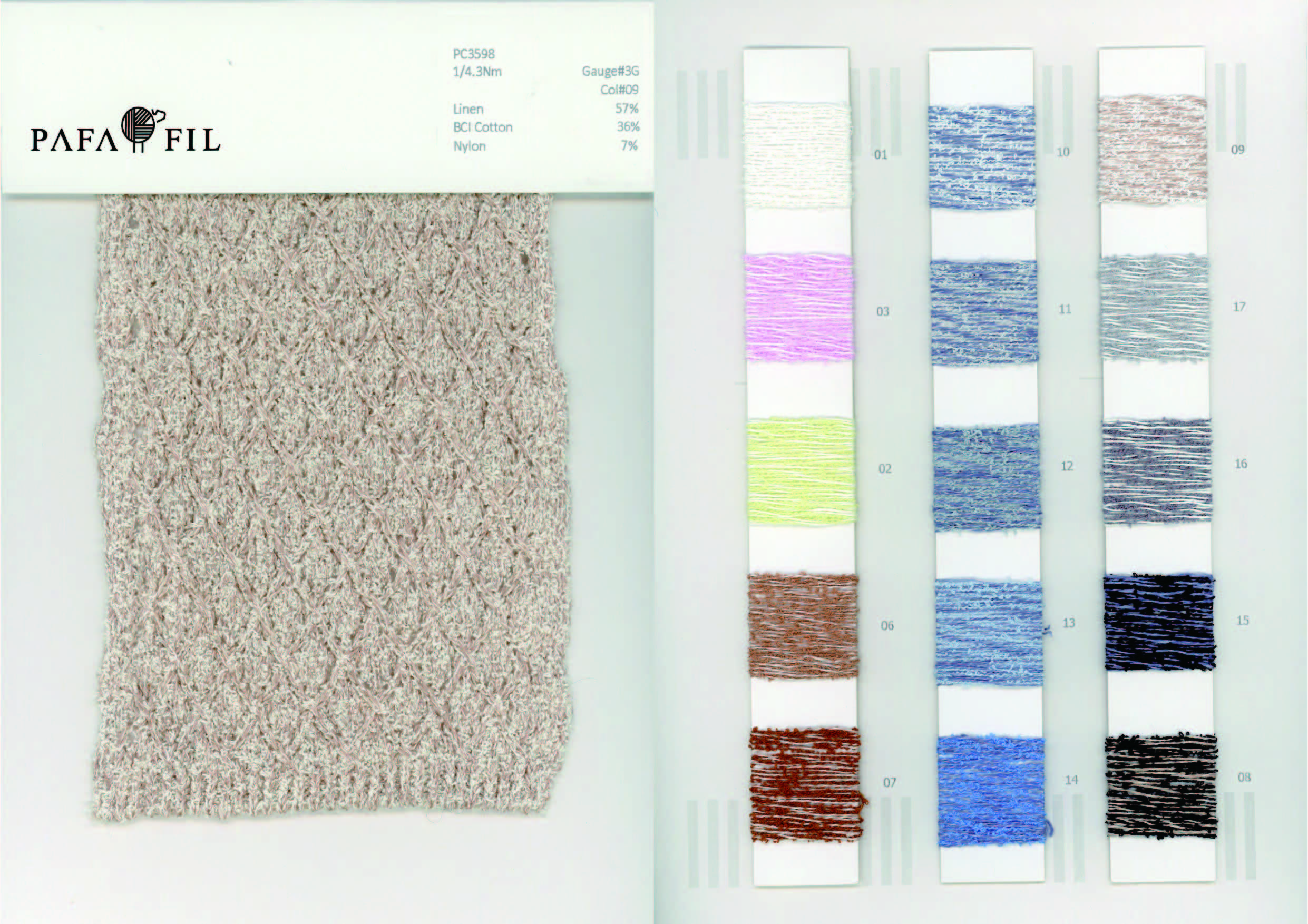 PC3598 Color card
