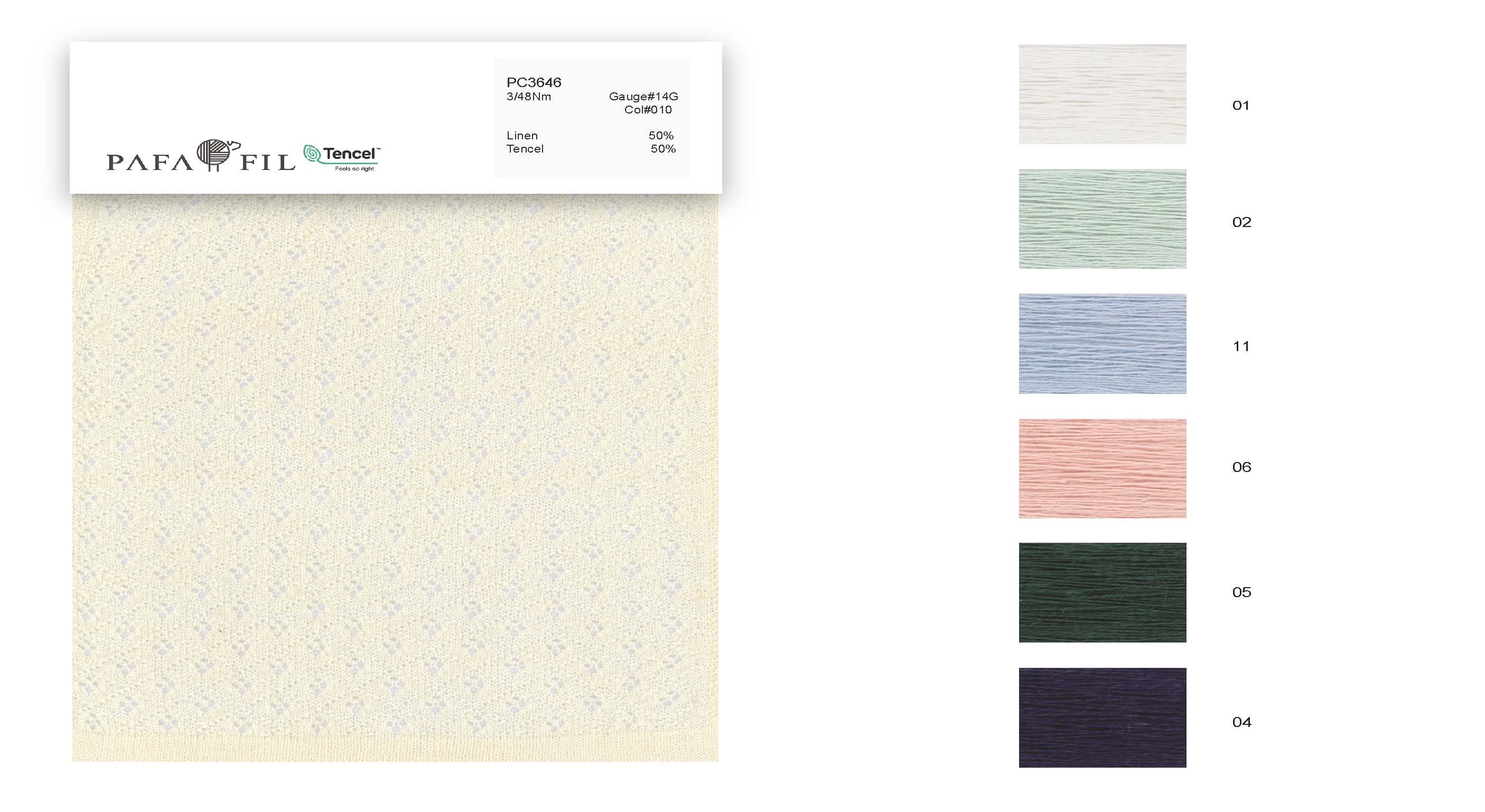 PC3646 Color card