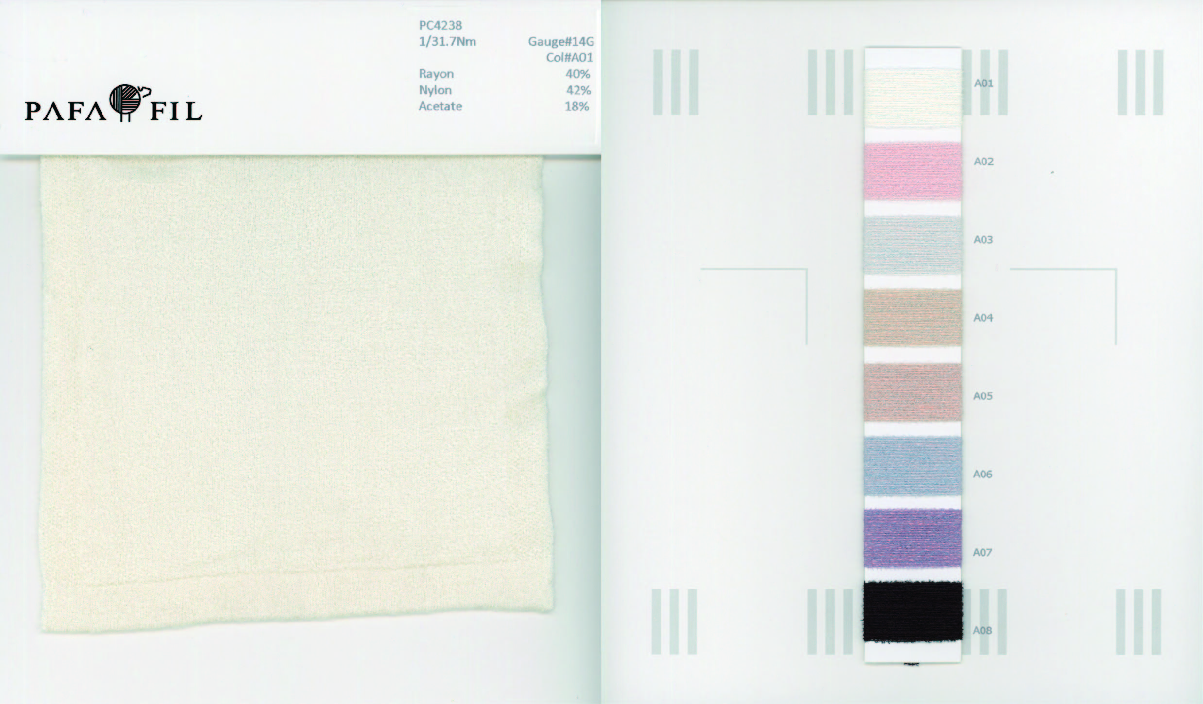 PC4238 Color card