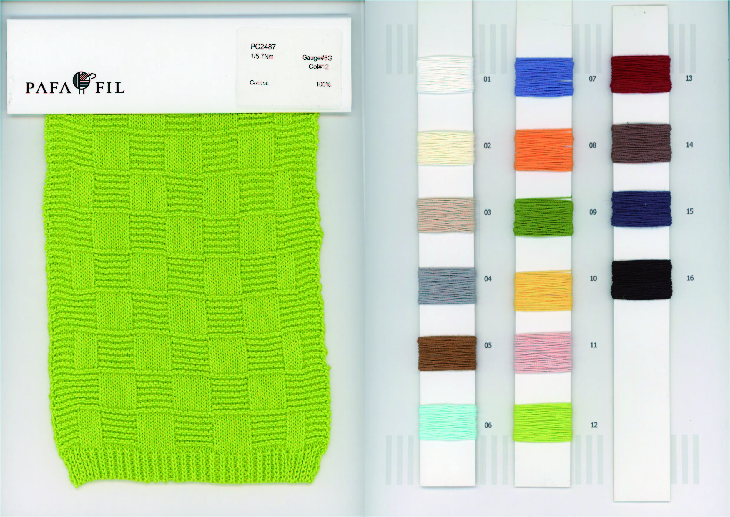 PC2487 Color card
