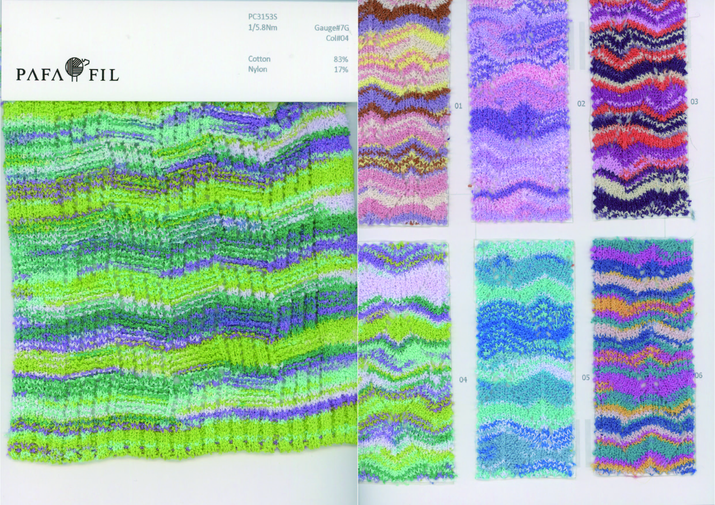 PC3153S Color card