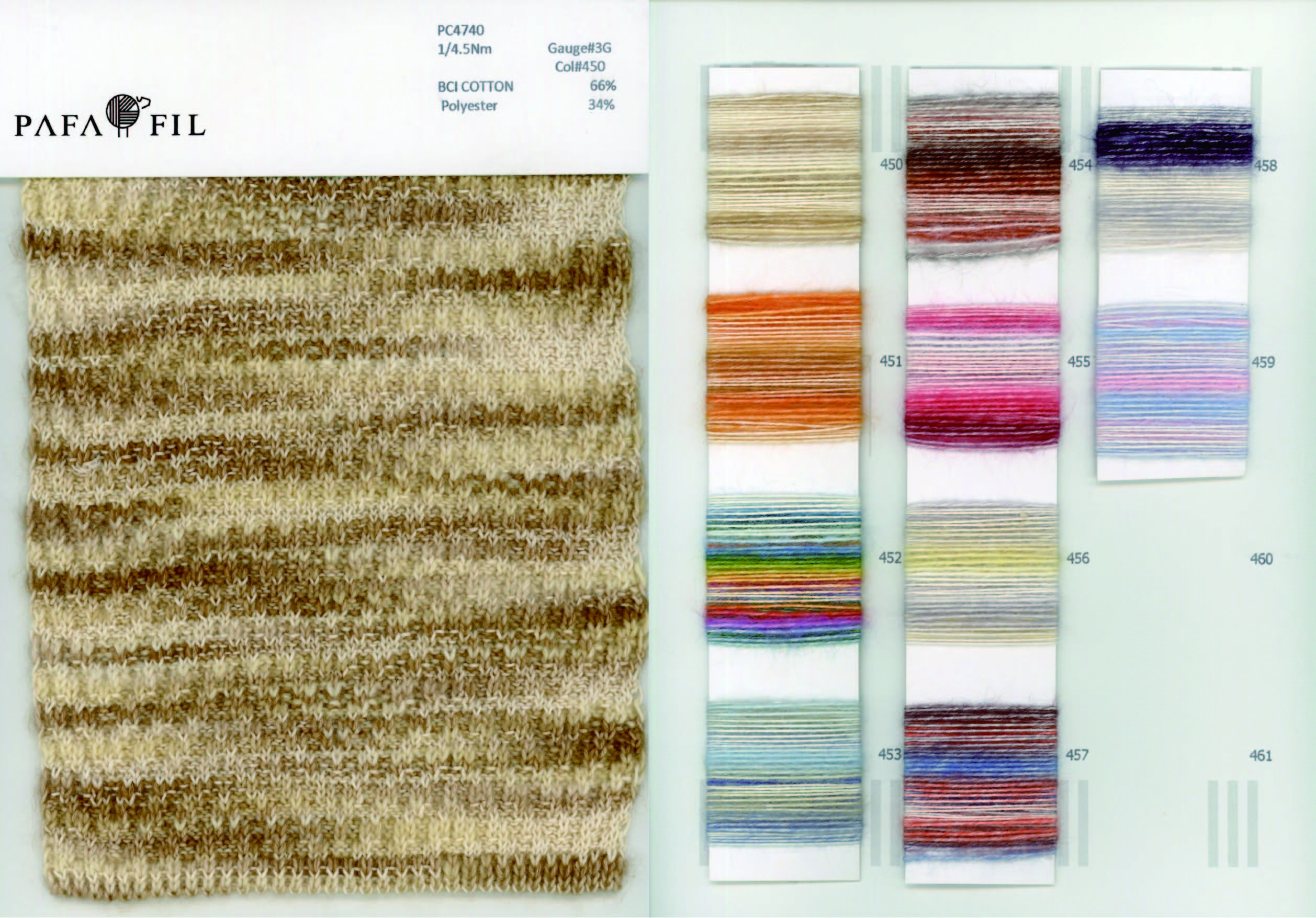 PC4740 Color card
